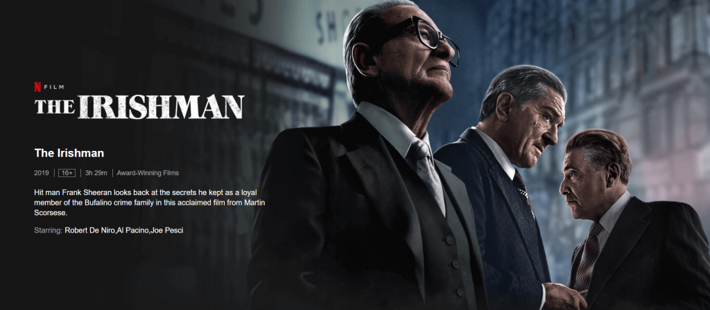 Best Top 10 Netflix Movies To Watch Right Now with Best Ratings 10 The Irishman no.1 from Top 10 Netflix Movies