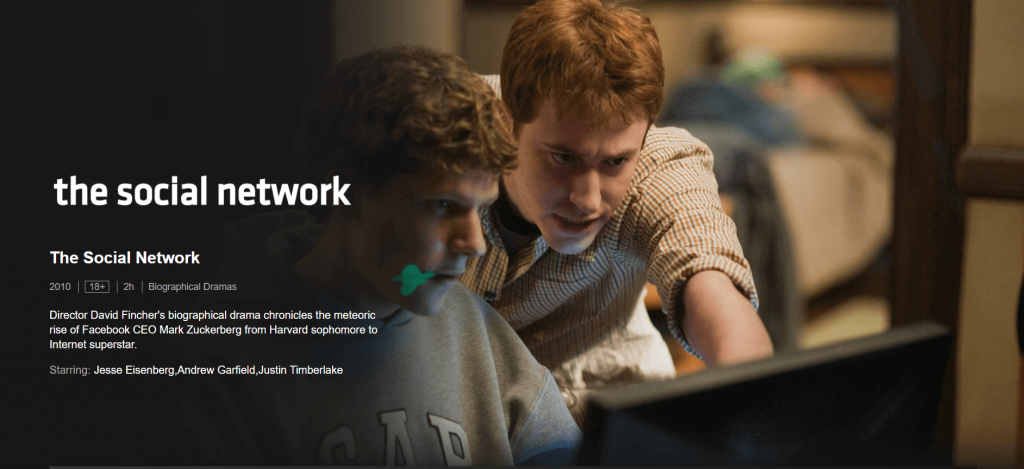 Best Top 10 Netflix Movies To Watch Right Now with Best Ratings 9 The Social Network