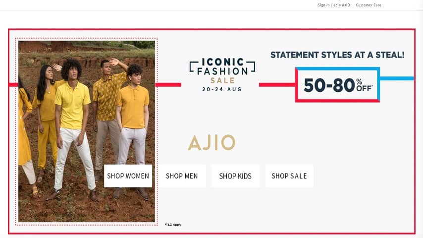 Top 10 Best Online Clothing Shopping Sites in India 2023 8 Ajio.com