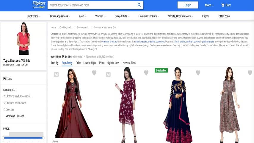 Top 10 Best Online Clothing Shopping Sites in India 2023 7 Flipkart.com