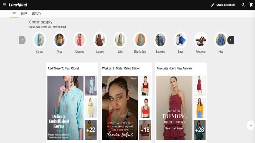 Top 10 Best Online Clothing Shopping Sites in India 2023 3 Limeroad.com