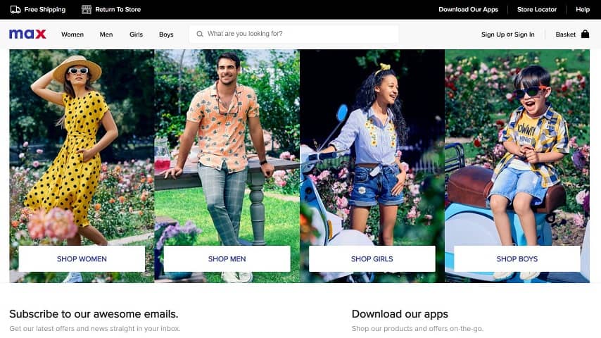 Top 10 Best Online Clothing Shopping Sites in India 2023 4 Maxfashion.in